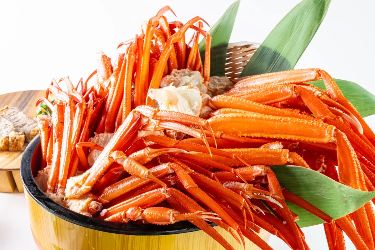 山盛りの紅ズワイガニの足
