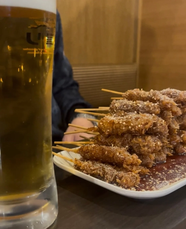 ビールととまホル串