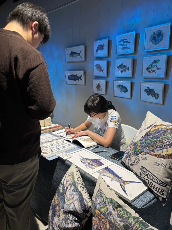 海洋生物のイラスト作品