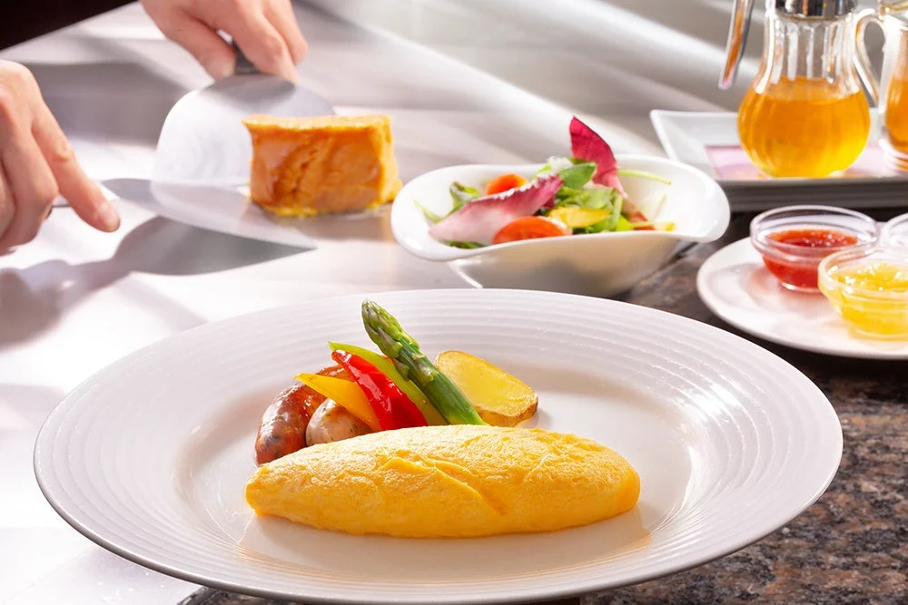 洋食スタイルの鉄板ブレックファースト