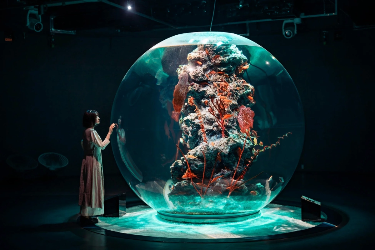 アトア館内の球体水槽