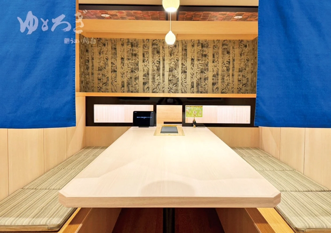 うまい鮨勘 ゆとろぎ大崎古川店の店内個室風席