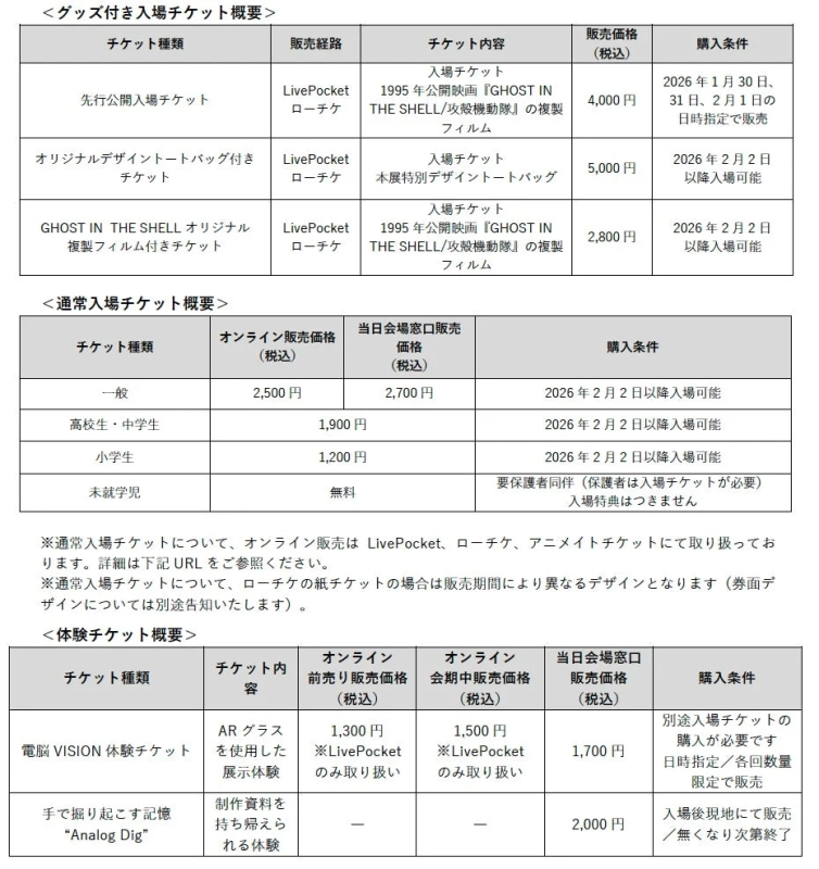 チケット情報
