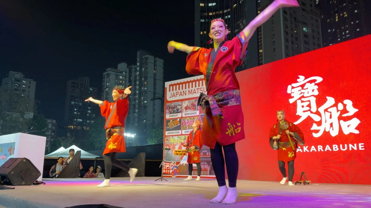 日本祭り、宝船、盆踊り、伝統舞踊、和装、夜景