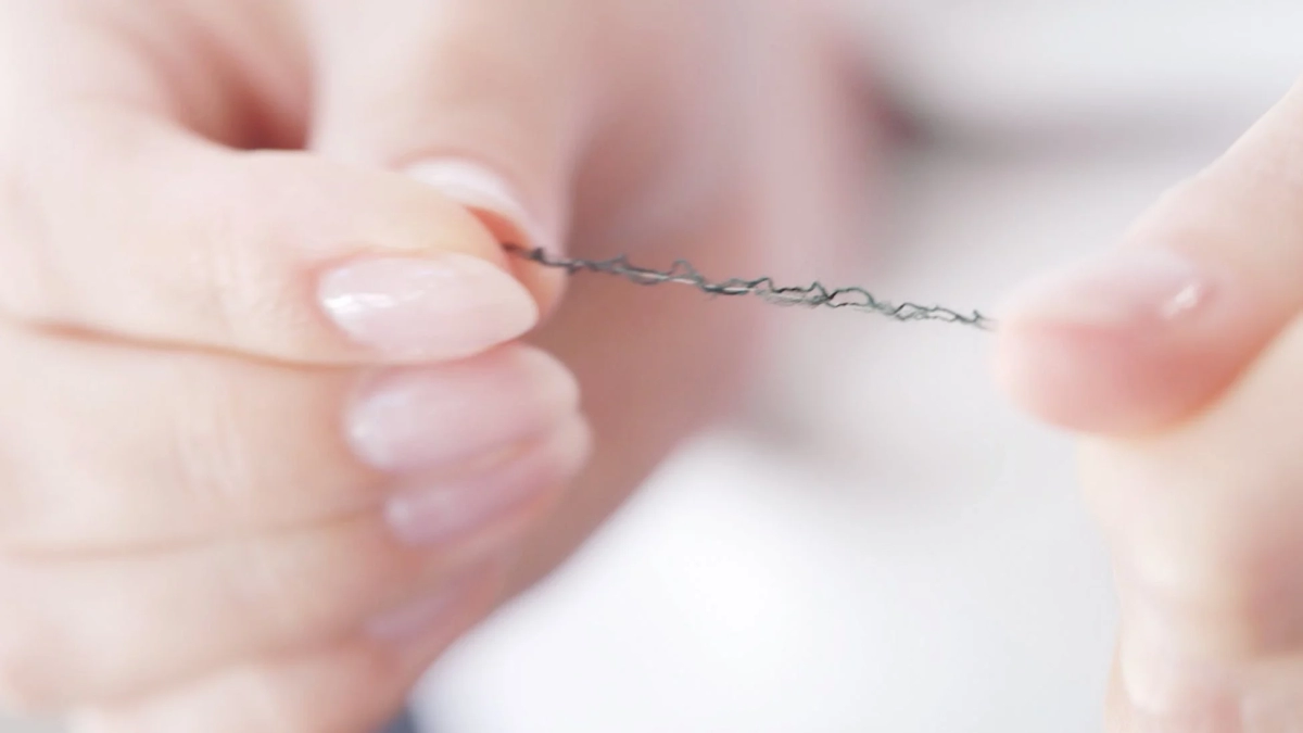 糸のクローズアップ