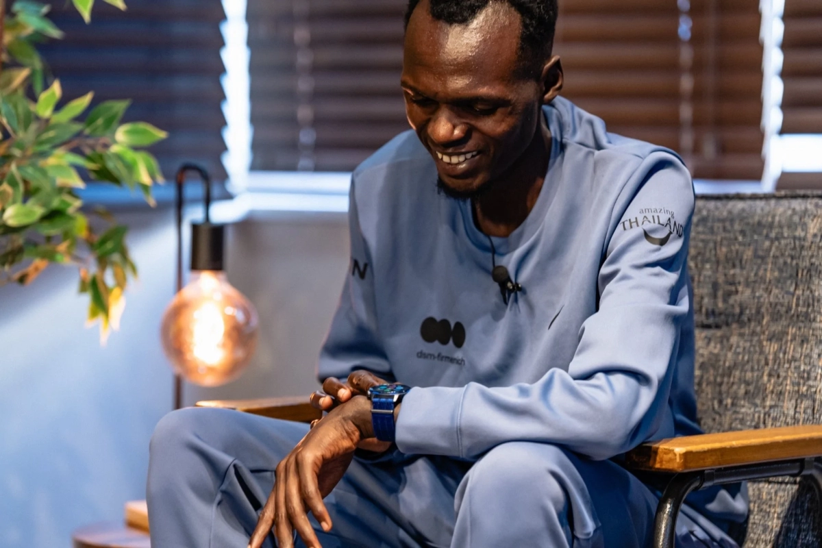 ダニエル・マテイコ選手のインタビュー風景