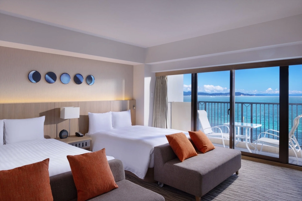 オーシャンビューの客室
