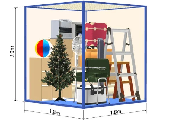 ファミリー・法人向け収納例（クリスマスツリー、大型家電など）